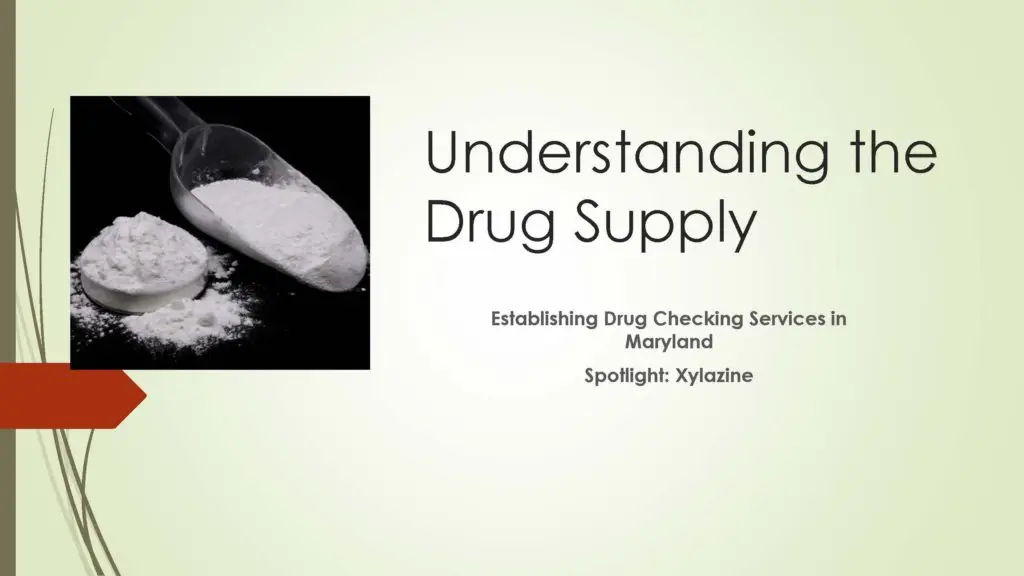 Drug Checking Overview - Slide 1