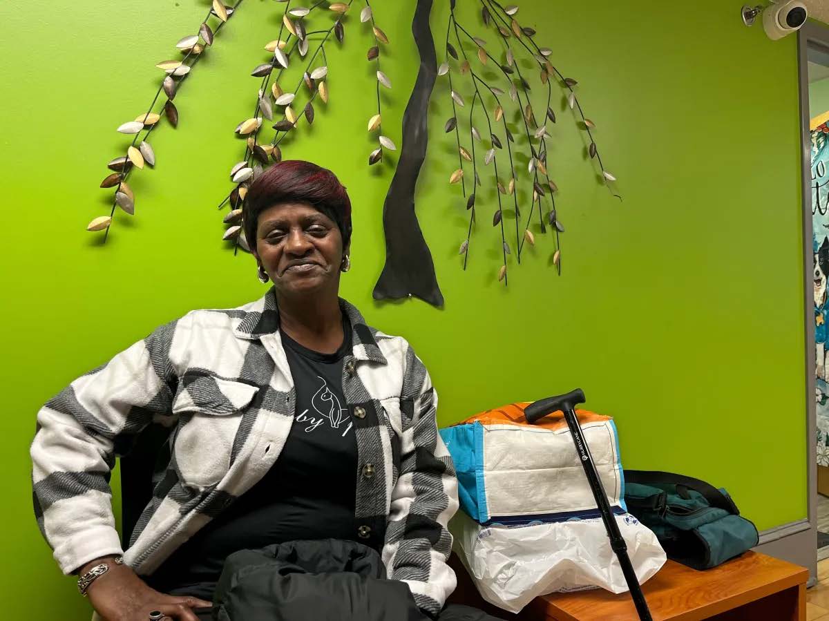 a woman visits her doctor at REACH Health Services, a substance use disorder clinic in Baltimore.